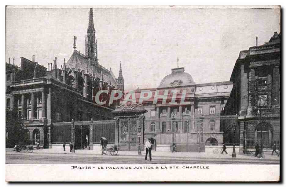 Paris CPA Palais de justice et la Sainte Chapelle