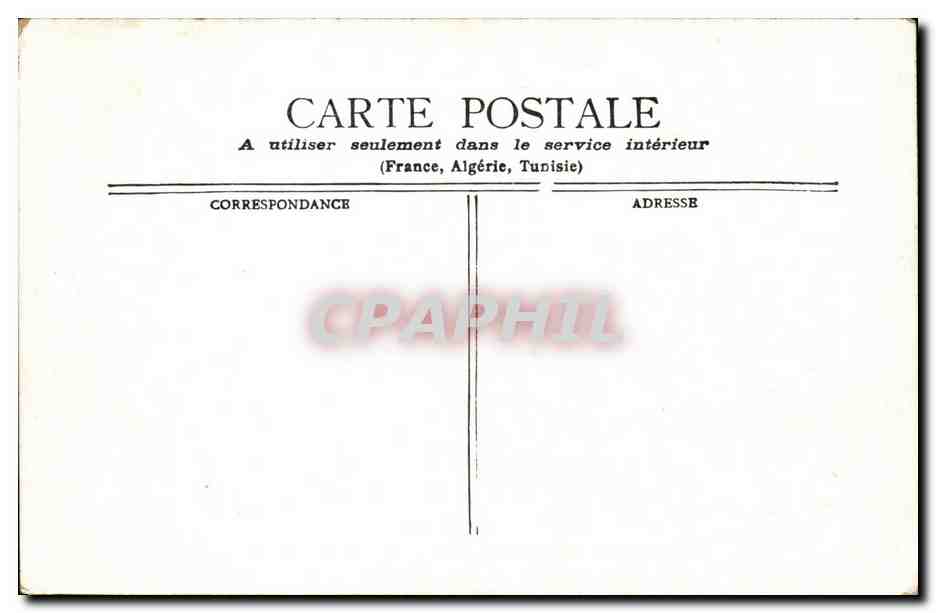 Paris CPA Palais de justice et la Sainte Chapelle — Rückseite