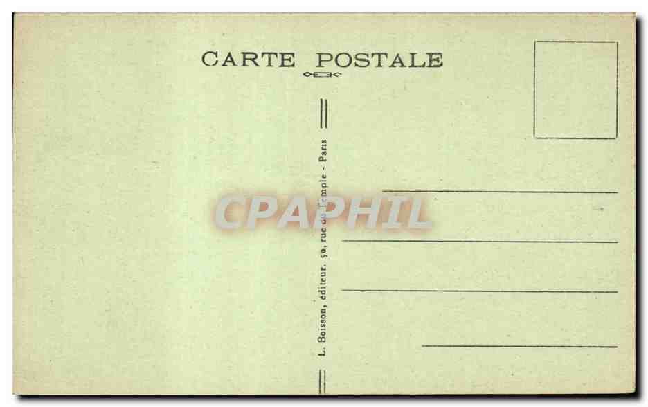 Paris CPA Rue des Francs Bourgeois Palais des Archives Nationales — Rückseite