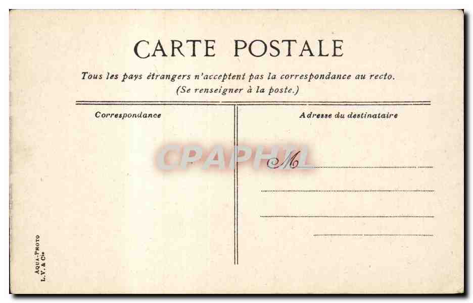 Paris CPA L'opera — Rückseite