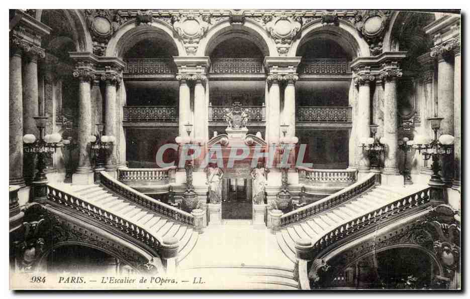 Paris CPA L'escalier de l'opera