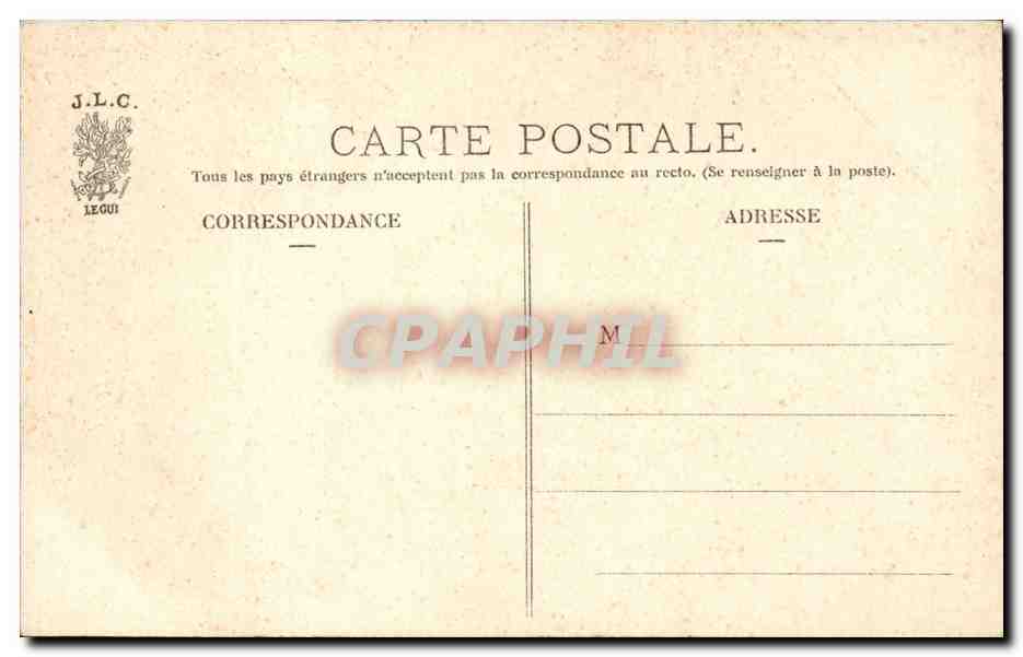 Paris CPA Bois de Boulogne Etang de la grande cascade — Rückseite