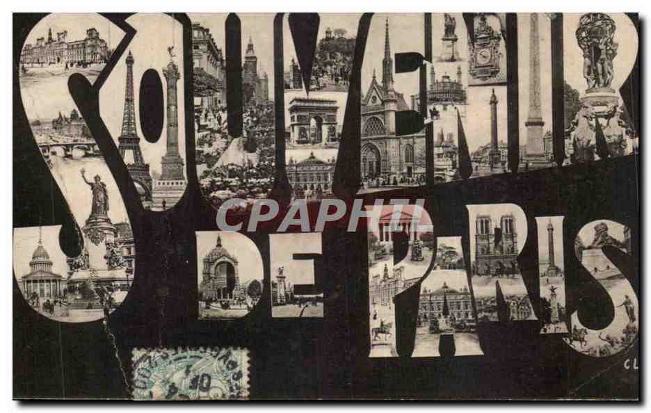 Paris CPA Souvenir