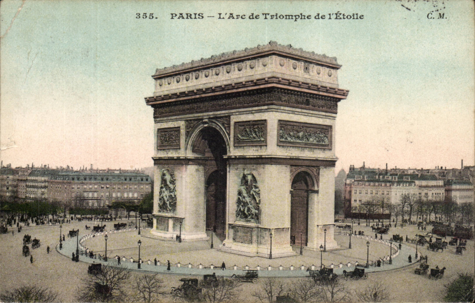 Paris CPA Arc de Triomphe de l'etoile