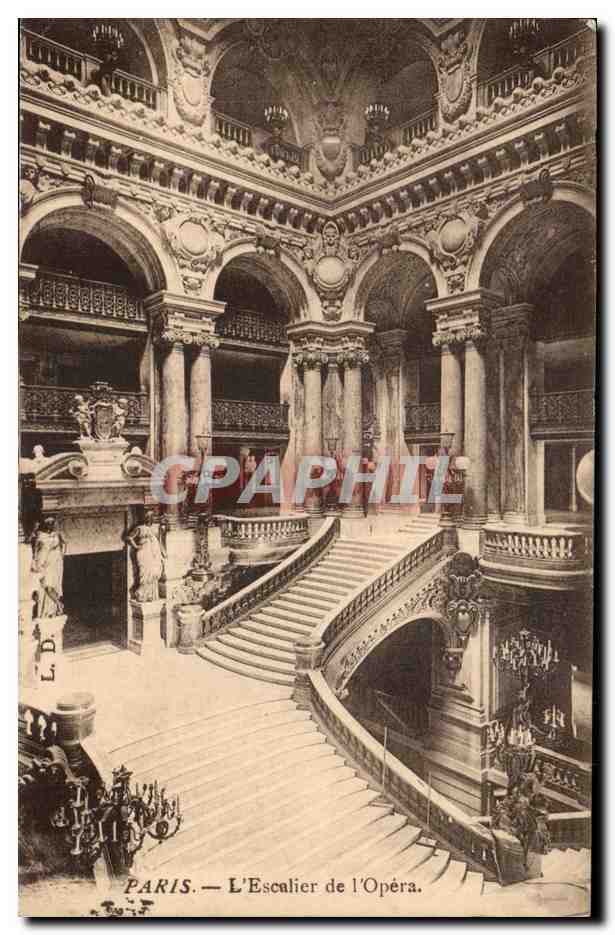 Paris CPA Escalier de l'opera