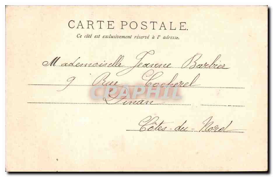CPA Fantaisie Femme Gentille Bouquetiere — Verso