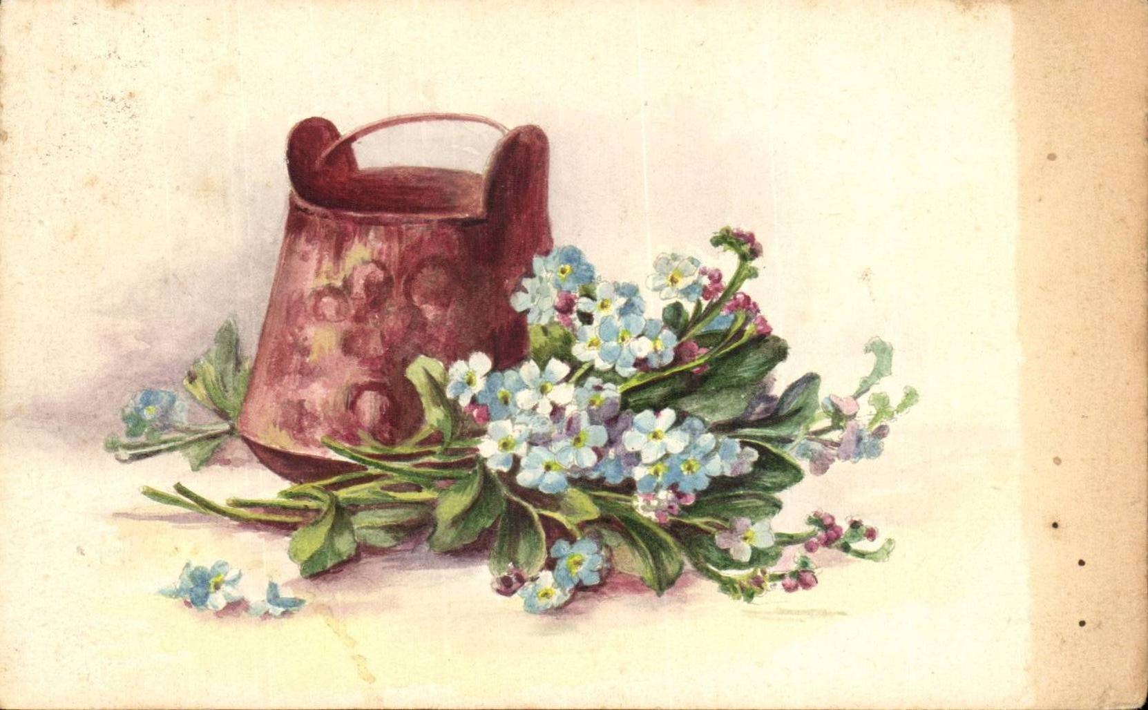 CPA Fantaisie Fleurs