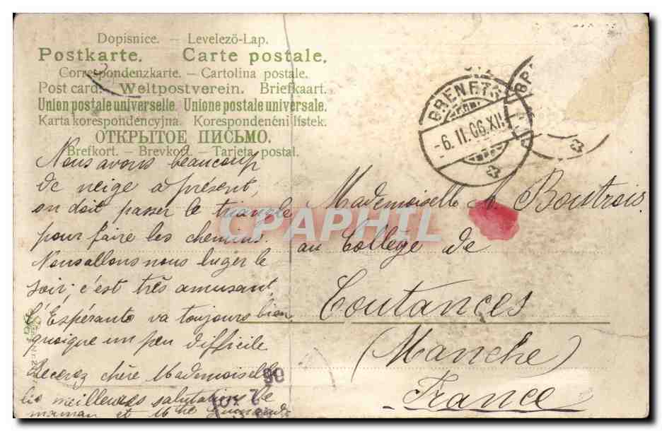 CPA Fantaisie Fleurs Heureux anniversaire — Back
