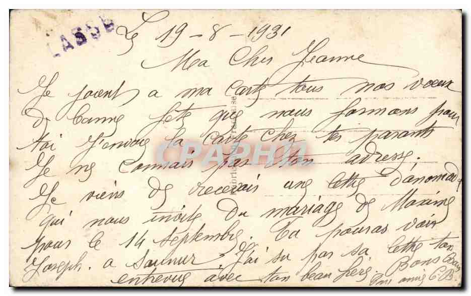 CPA Fantaisie Femme Bonne fete — Rückseite