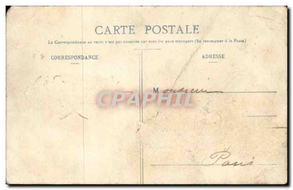 CPA Fantaisie Femme  — Rückseite