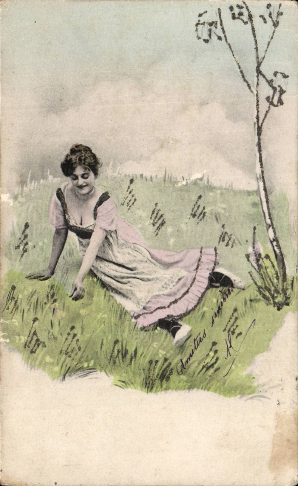 CPA Fantaisie Femme