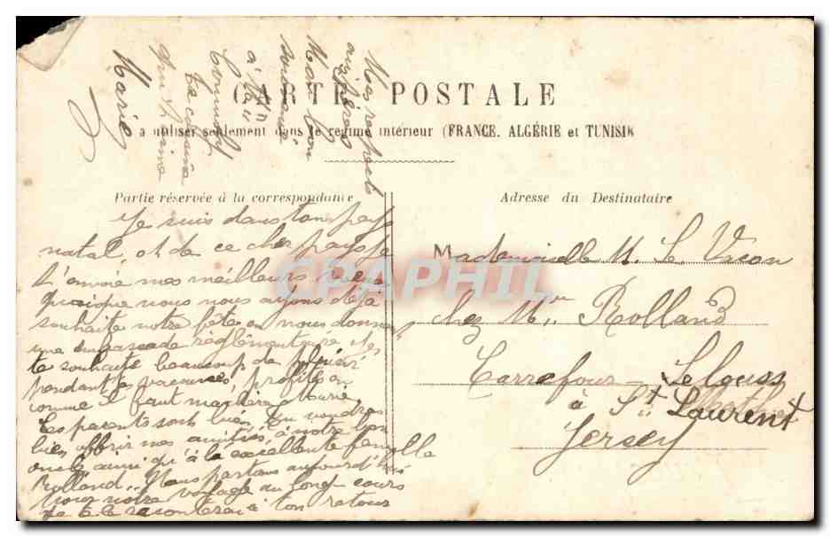 CPA Fantaisie Enfant Bonne fete — Rückseite