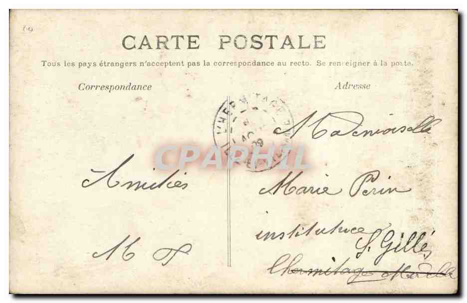 Femme au balcon fleuri — Souhaits de Bonne Fête — AJS 833 — Reverso