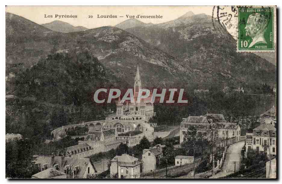 Lourdes CPA Vue d'ensemble