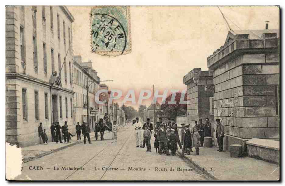 Caen CPA La Maladrerie La caserne Moulins Route de Bayeux