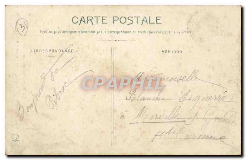 Pelerinage de Pibrac CPA La cahsse Ste Germaine — Rückseite