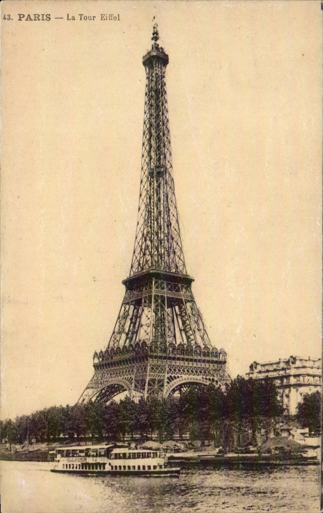 Paris CPA La Tour Eiffel