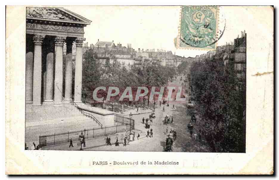 Paris CPA Boulevard de la Madeleine