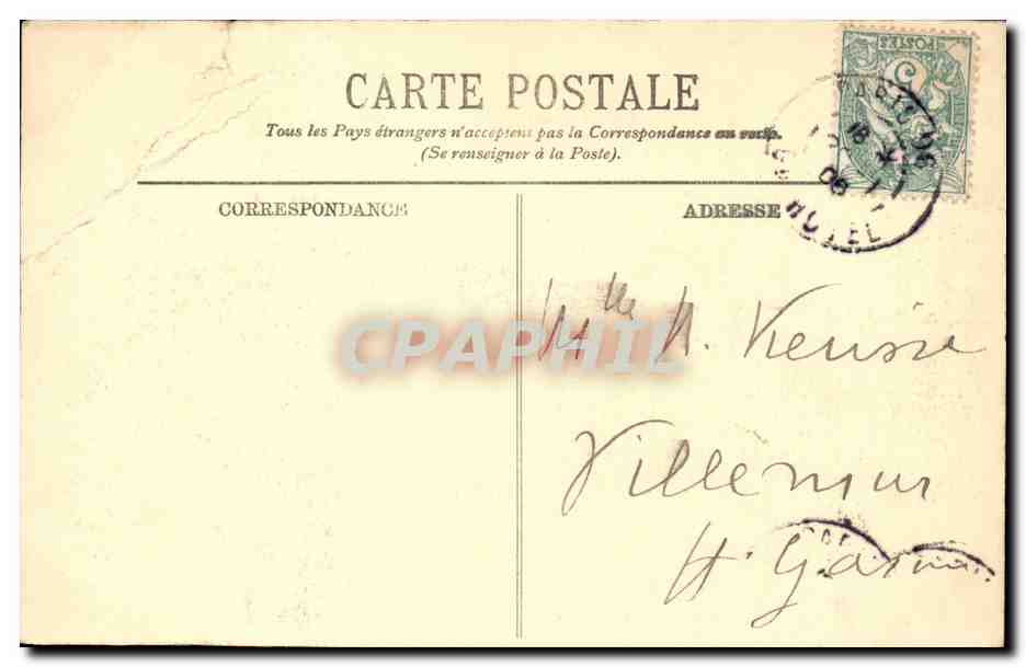 Paris — Les Champs-Élysées — LL. — Éditeur L. L. (n° 353) — Rückseite