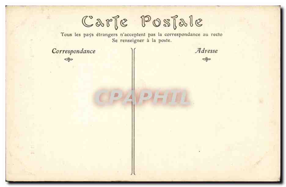 CPA Paris Musee Conde Poussin La sainte famille — Verso