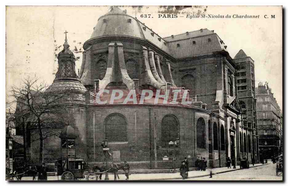 Paris CPA Eglise St Nicolas du Chardonnet