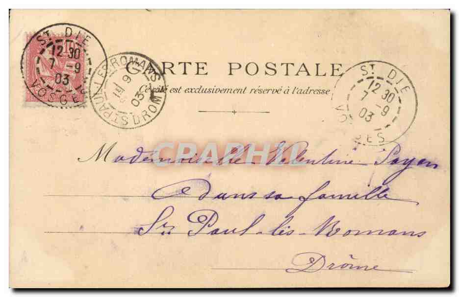 Paris CPA Le petit Palais — Rückseite