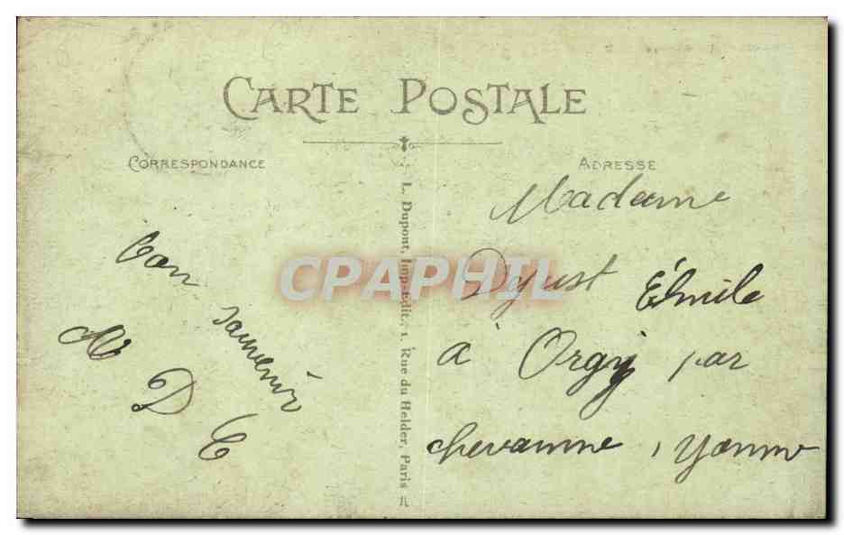 Paris CPA La Bourse — Rückseite