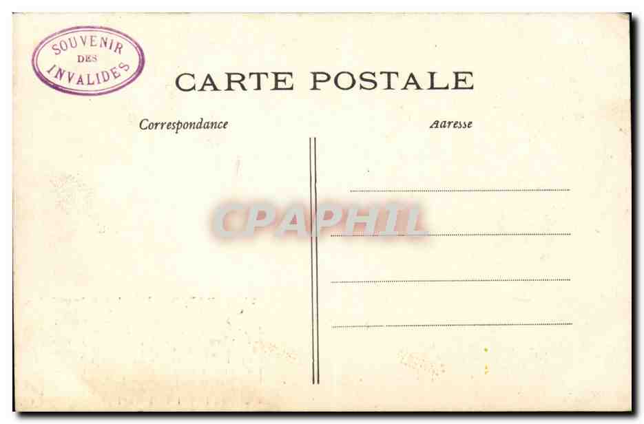 Paris CPA Hotel des Invalides Chapelle St Louis Cote ouest — Rückseite