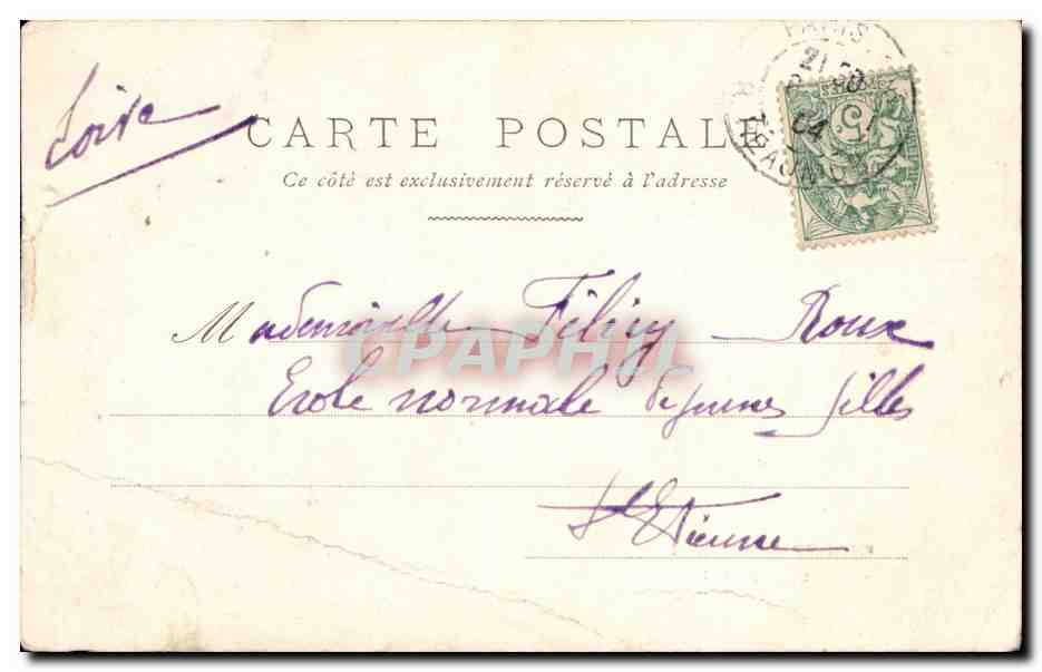 Paris CPA Notre Dame de Paris — Rückseite