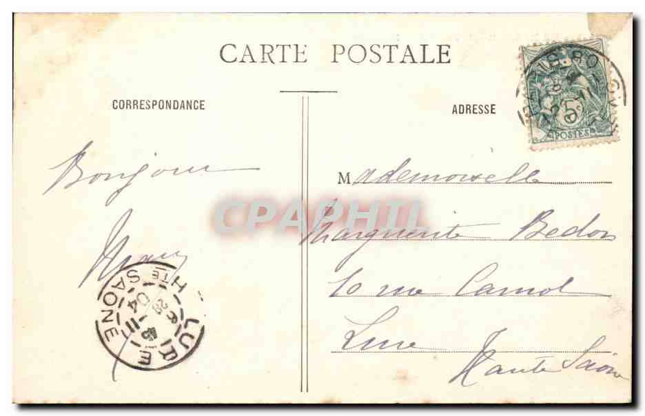 Paris CPA Boulevard des italiens — Rückseite