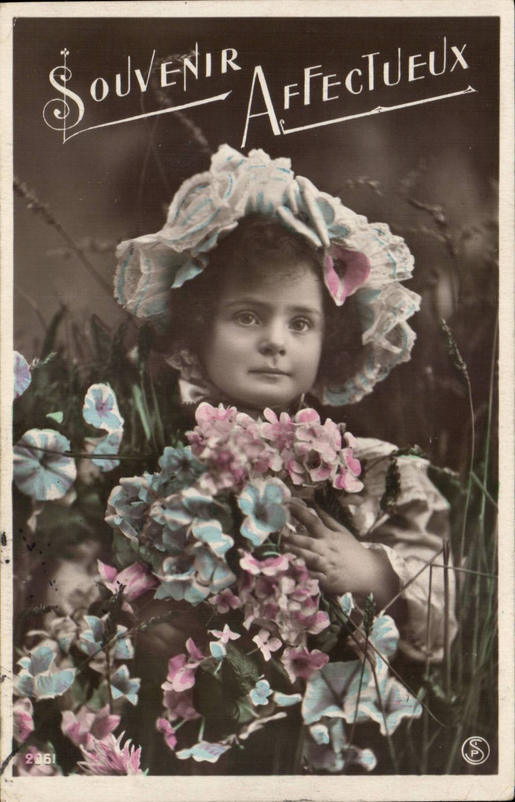 CPA Fantaisie Enfant Souvenir affectueux