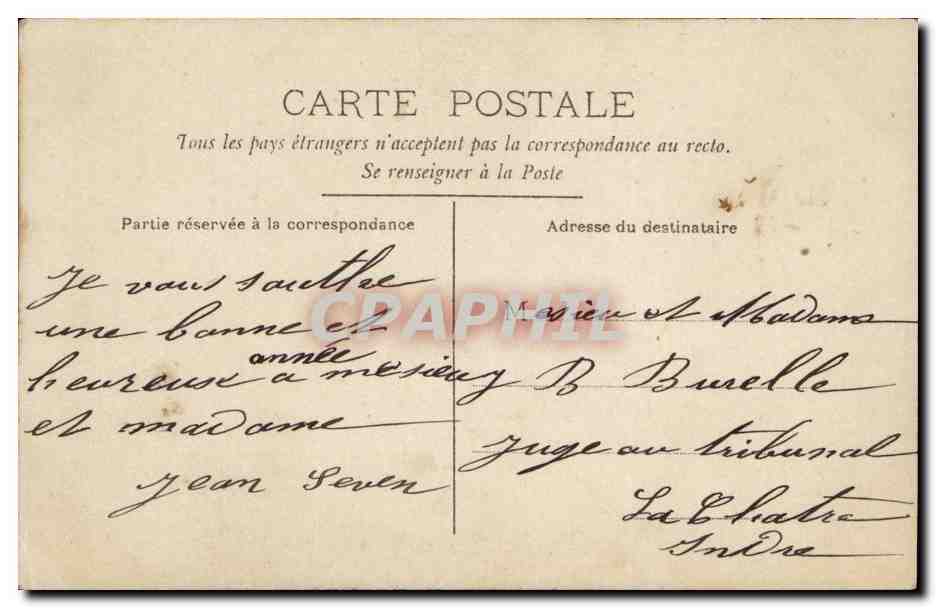 CPA Fantaisie Homme 1er janvier — Rückseite