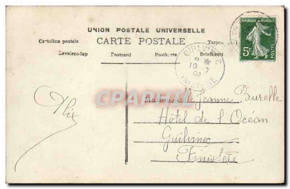 CPA Fantaisie Enfant Beaucoup de caresses — Rückseite