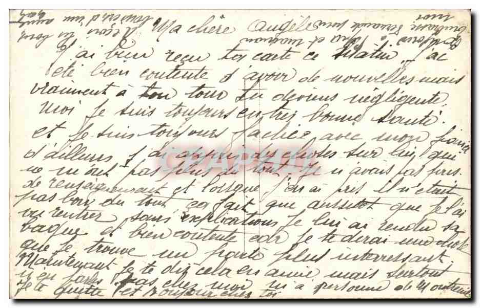 CPA Fantaisie Femme en fourrure — Verso