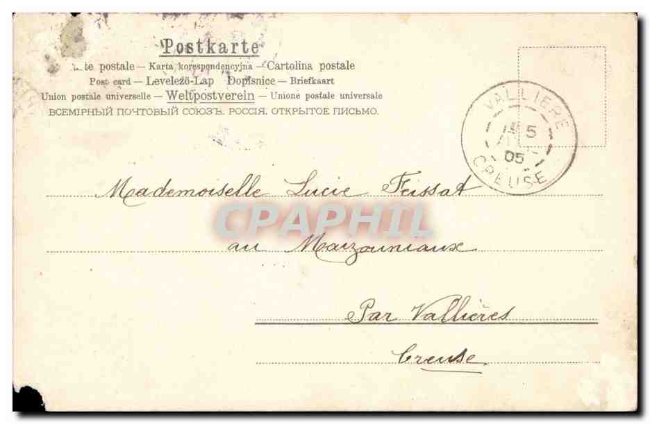 CPA Fantaisie Enfant Ange Angel — Rückseite