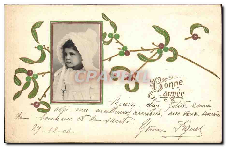 CPA Fantaisie Enfant Bonne annee