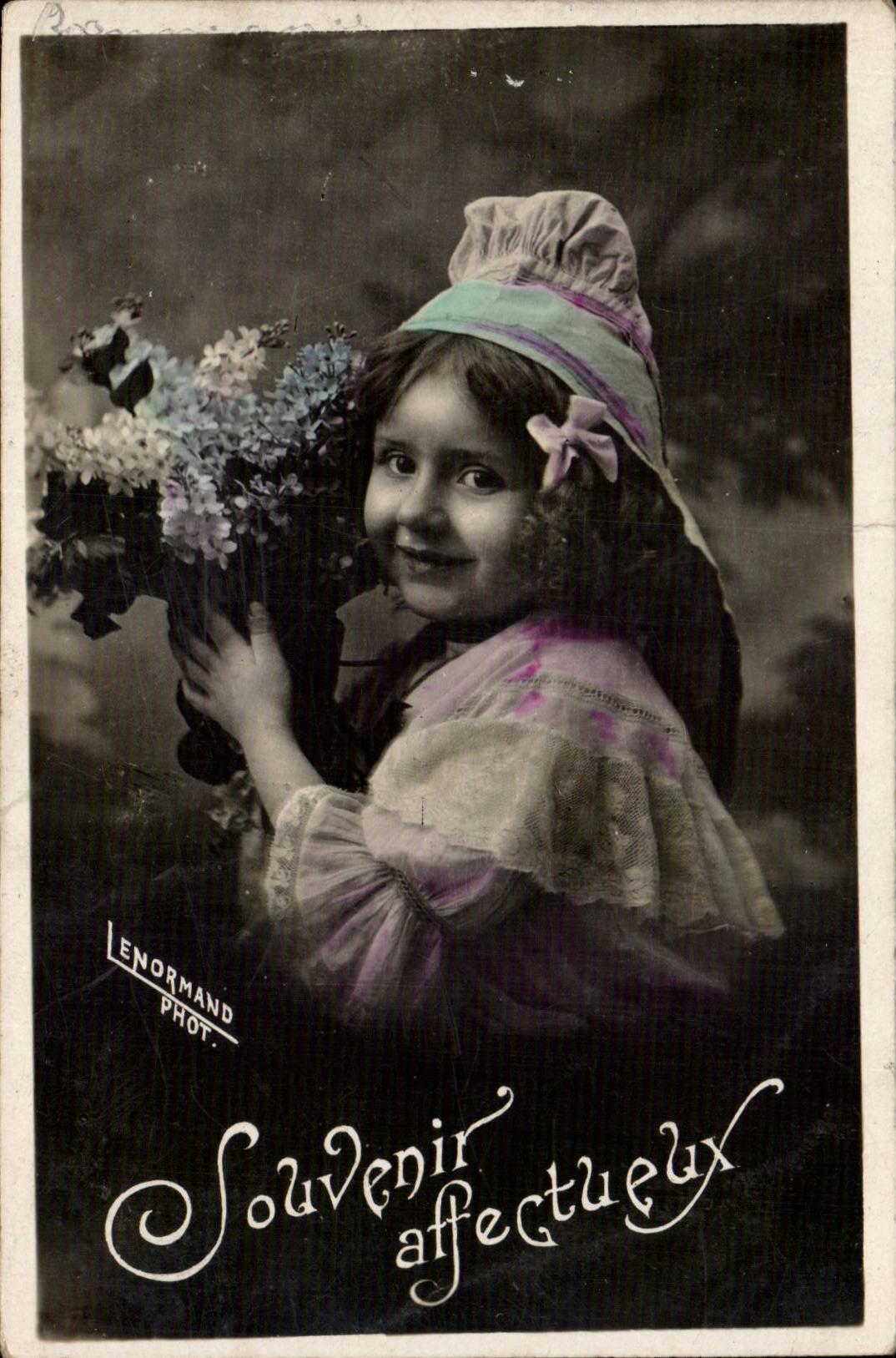 CPA Fantaisie Enfant Souvenir affectueux