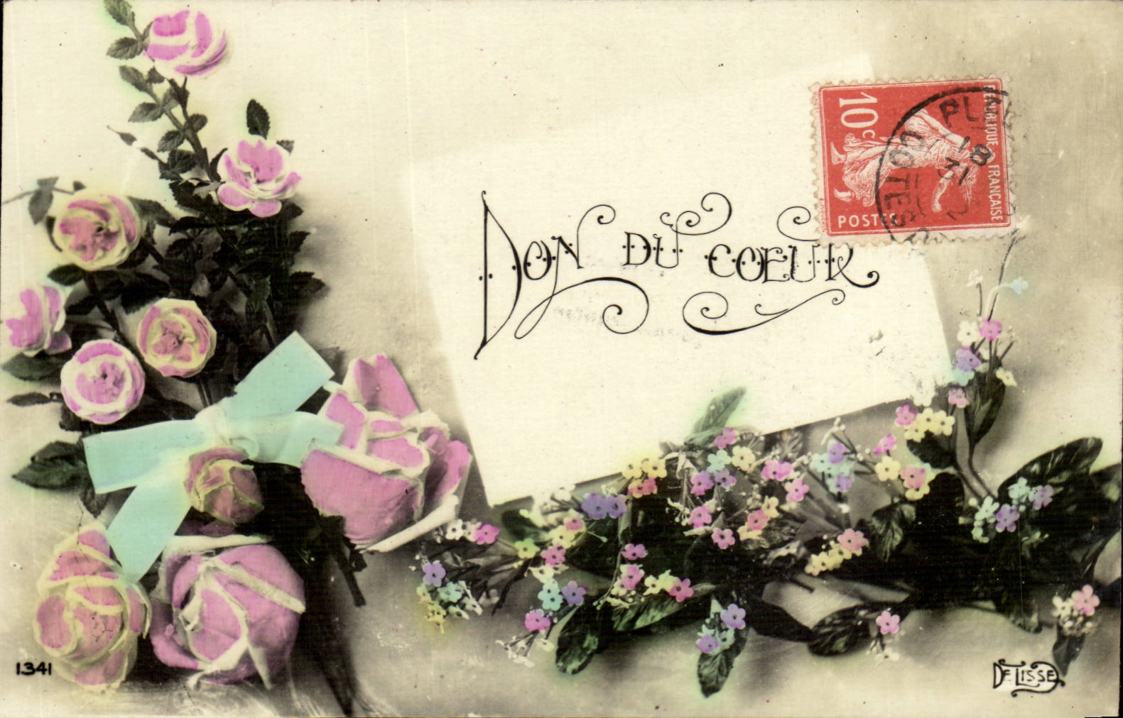 CPA Fantaisie Don du coeur
