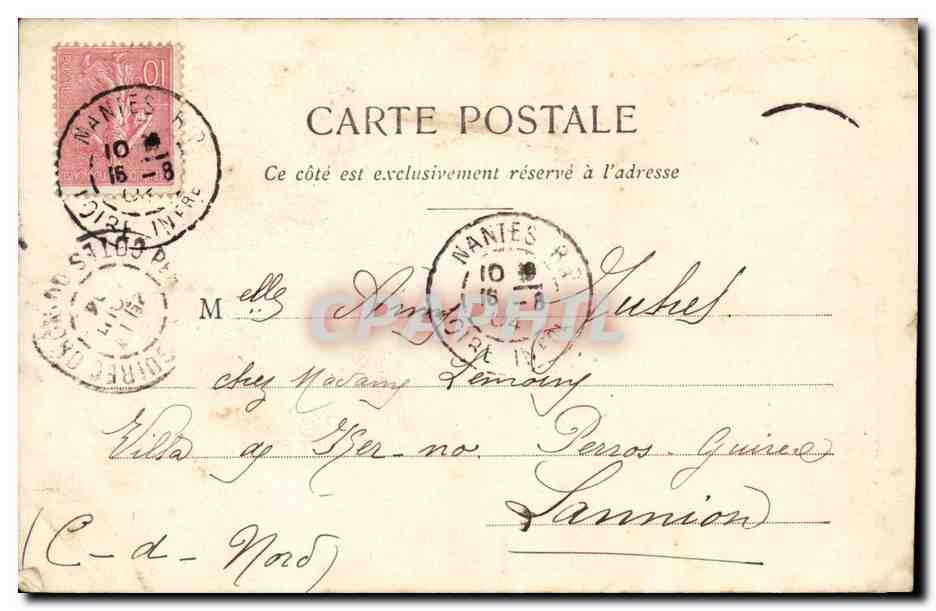 CPA Fantaisie Enfants Petites bonnes soeurs La protection (religieuse nun none) — Rückseite