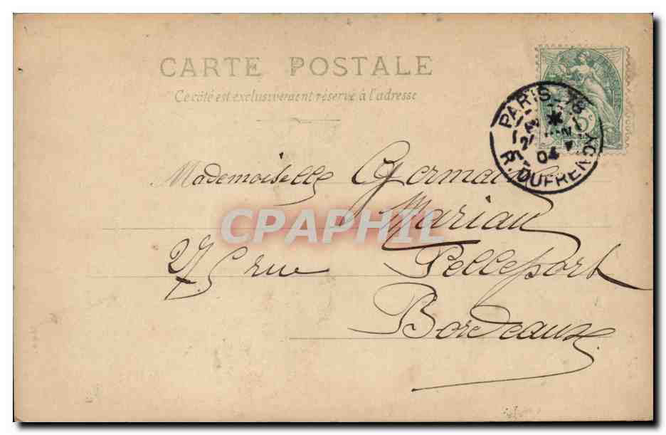 Las Viejas Calles de París — Rue Git le Cœur — S.I.R. n°199/6 — Reverso