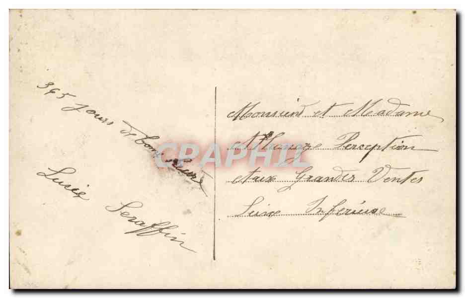 CPA Fantaisie Enfant Bonne annee — Verso