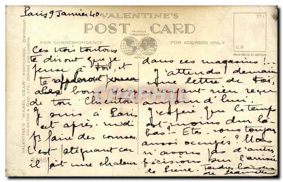 CPA Fantaisie Animaux Chiens Dogs Dog No word from you yet !  — Verso