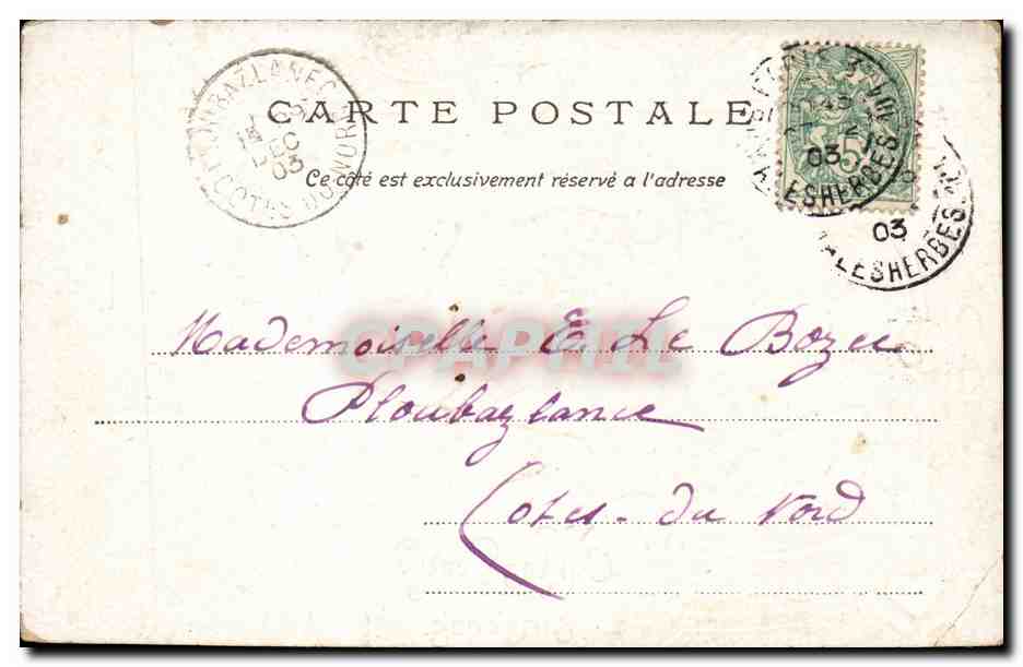 CPA Fantaisie Enfant jouant de la lyre  — Rückseite
