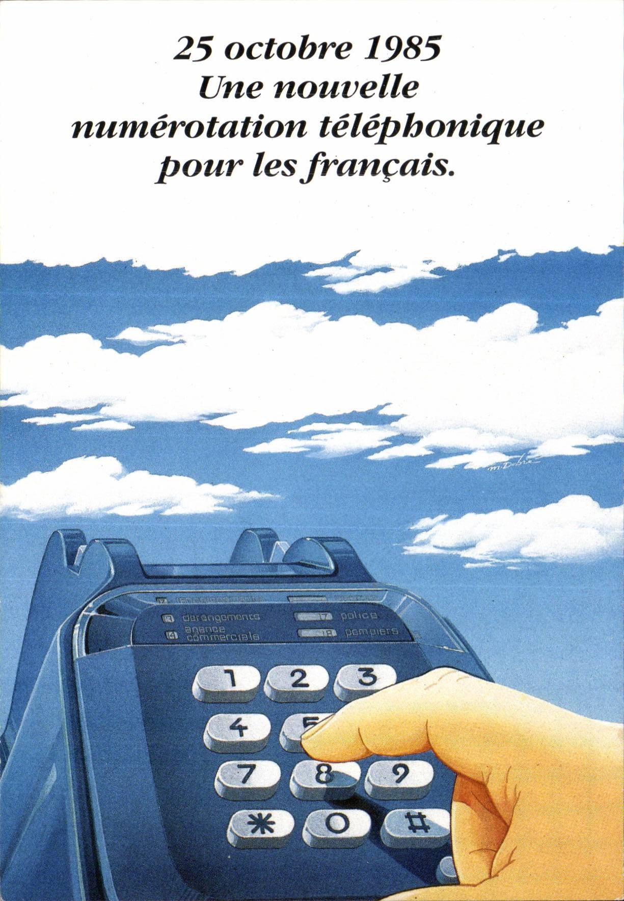CPM Telecommunications 25 octobre 1985 Une nouvelle numerotation telephonique pour les francais