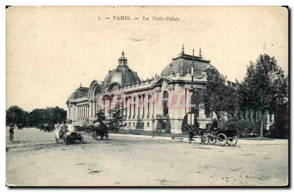 Paris CPA Le petit Palais (automobile)