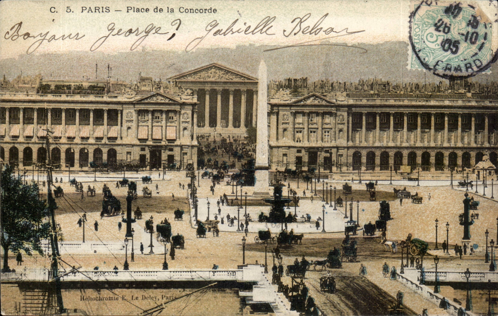 Paris CPA Place de la concorde