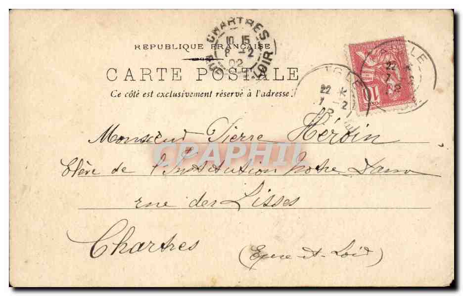 Paris CPA L'opera — Rückseite