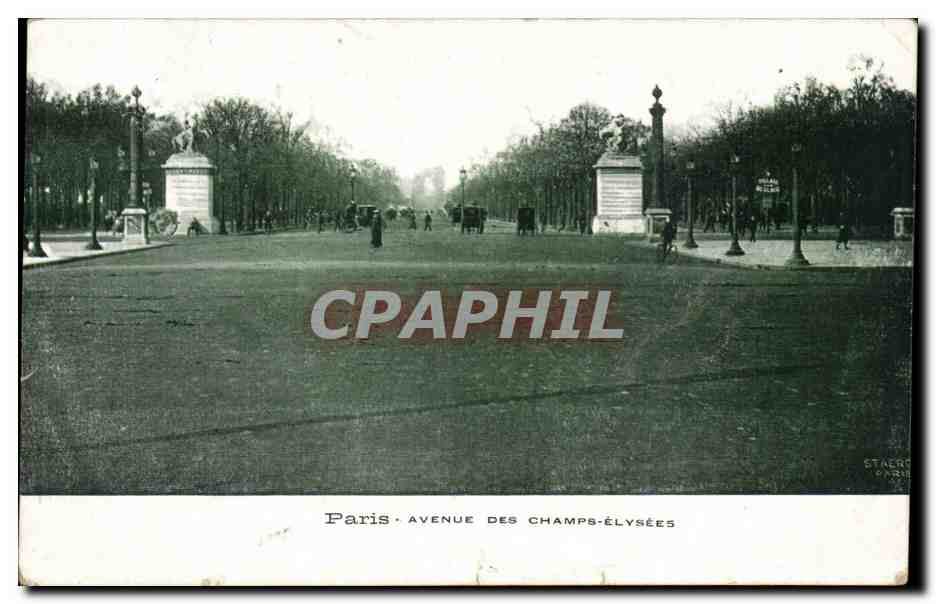 Paris CPA L'avenue des Champs Elysees