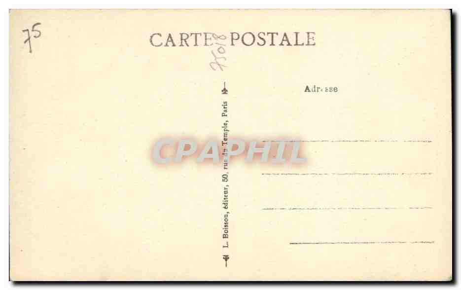Paris CPA Montmartre A ses prieds j'ai prie pour vous (Christ) — Rückseite