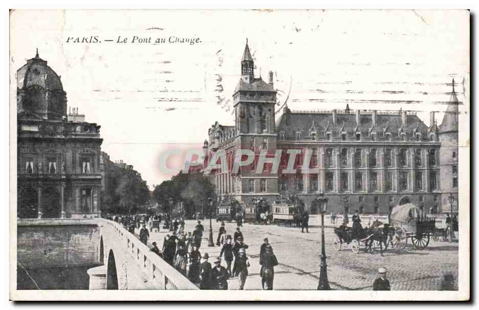 Paris CPA le pont au change